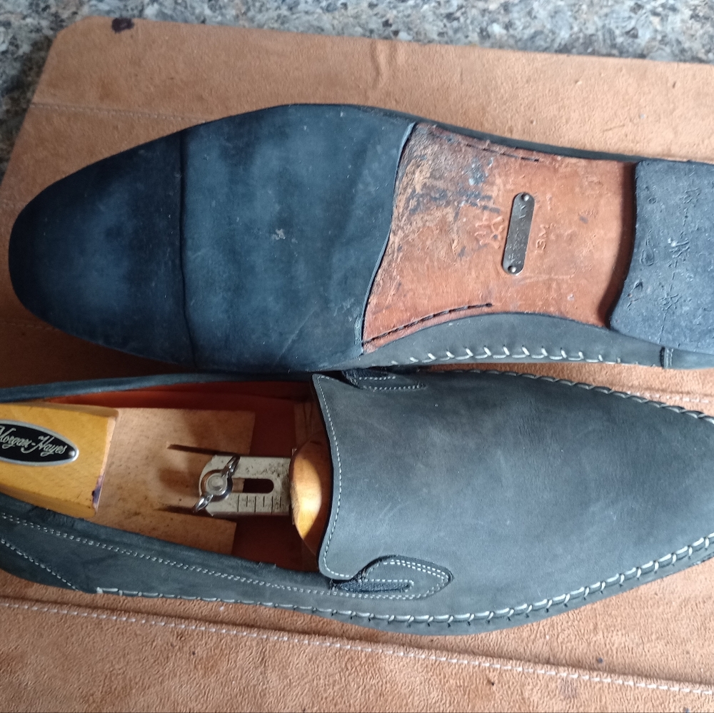 MEZLAN Men's Rare Green Suede Slipon Loafer Size 13M (27) - Picture 4 of 12